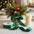 Ruban cadeau et décoration 40 mm x 50 m vert foncé | Floristik24.be