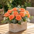 Rose Mousse Ø4.5cm Orange 36p | Floristik24.be