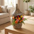 Sculpture décorative en bois de Paulownia Ø15cm H39cm | Floristik24.be