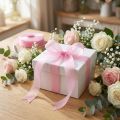 Ruban organza ruban cadeau ruban rose lisière 25mm 50m | Floristik24.be