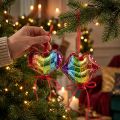 boules de Noël en verre formes cœur et lèvres multicolores | Floristik24.be