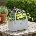 Sac en métal, ambiance moderne et agréable pour une utilisation intérieure et extérieure, 28 cm | Floristik24.be
