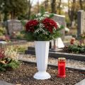 Vase décor Szwed blanc Ø19cm | Floristik24.be