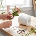 Fil de papier fil d'emballage de papier blanc fil 0.4mm 205m | Floristik24.be