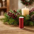 Fil métallique rouge effet bouillon Ø 0,30 mm 100 g 140 m - Idéal pour la décoration de Noël et les loisirs créatifs | Floristik24.be
