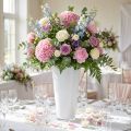 Vase “Fizzy” Ø28,5cm H45cm blanc 1 pce | Floristik24.be