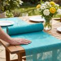 Chemin de table turquoise 23cm 25m | Floristik24.be