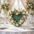 Coeur en mousse humide double 38cm ouvert | Floristik24.be