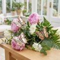 Papillon doré brillant sur clip 12 pcs | Floristik24.be