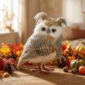 Hibou déco, automne, animal de la forêt, décoration hiver H27cm | Floristik24.be