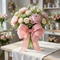 Ruban décoratif boucles de ruban rose 40mm 6m | Floristik24.be