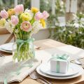 Ruban cadeau ruban décoratif à pois vert menthe 10mm 25m | Floristik24.be