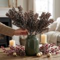 Plantes artificielles marron décoration d'automne décoration d'hiver Drylook 38cm 3 pcs | Floristik24.be