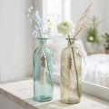 Bouteilles vase décoratif en verre cauris maritime H26cm 2pcs | Floristik24.be