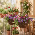 Panier Suspendu Panier Suspendu Marron Panier Suspendu Panier à Plantes Ø31cm 2pcs | Floristik24.be