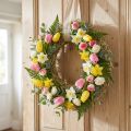 Couronnes de paille, décoration de table naturelle, couronne de porte, 26-27 cm, lot de 5 | Floristik24.be