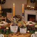 Étoiles décoratives dorées 15 cm en métal et paillettes – Lot de 8 | Floristik24.be