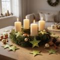 Décoration à disperser étoiles de Noël vert coco Ø5cm 50pcs | Floristik24.be