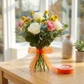 Ruban organza ruban cadeau ruban orange lisière 15mm 50m | Floristik24.be