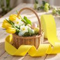 Ruban feutre ruban décoratif jaune feutre 7,5cm 5m | Floristik24.be