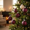 Boules de sapin de Noël en verre Berry Mix Ø7,5cm 12 pcs | Floristik24.be