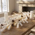 Branche artificielle décorative d'hiver, décoration d'hiver givrée blanche 124 cm | Floristik24.be