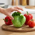 Laitue Iceberg Artificiellement Real-Touch Ø12cm | Floristik24.be