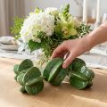 Ensemble de 3 décorations en céramique en forme de carambole, 10 cm, verte | Floristik24.be