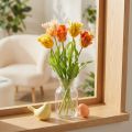 Tulipes artificielles pour une décoration élégante du salon et les occasions printanières, 53 cm | Floristik24.be