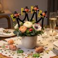 Décoration de ramoneur fleuri, porte-bonheur pour le Nouvel An, 17 cm, lot de 24. | Floristik24.be