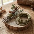Fil rustique vert bijoux fil artisanat fil rustique 3-5mm 3m | Floristik24.be