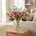 Hortensia Artificiel Grand Rose Mauve Ø15cm L58cm 2pcs | Floristik24.be
