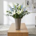 Vase "Fizzy" gris platine Ø28,5cm H45cm 1 pc | Floristik24.be