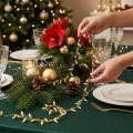 Ruban décoratif guirlande lumineuse de Noël or argent l 12 mm L 5 m | Floristik24.be