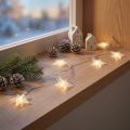 Guirlande lumineuse LED étoiles micro LED minuterie intérieur 2,85 m | Floristik24.be