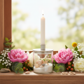Vase cylindrique en verre transparent et polyvalent, 10 cm, lot de 3. | Floristik24.be