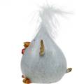 Floristik24 Poussin Joyeuses Pâques, figurine de poulet, décoration de table, Pâques, poussin décoratif 9cm