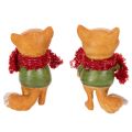 Renard décoratif avec écharpe