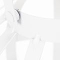 Lanterne de jardin en métal et verre, porte-bougie suspendu, blanc, Ø18,5 cm | Floristik24.be