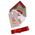 Floristik24 Papier cadeau Noël rouge, blanc 4 feuilles par lot 50 × 70cm
