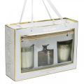 Floristik24 Coffret cadeau parfum d&#39;ambiance bougies parfumées dans un verre senteur vanille