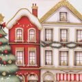 Sac cadeau de Noël avec maisons et sapin de Noël, 16 cm, 2 pièces | Floristik24.be