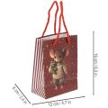 Sac cadeau de Noël à motif souris, 16 cm, lot de 2 | Floristik24.be