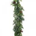 Floristik24 Guirlande de Noël déco guirlande avec cônes vert 182cm