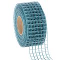 Floristik24 Ruban décoratif quadrillé, 4,5 cm de large, bleu, pour loisirs créatifs, 10 m