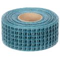 Ruban décoratif quadrillé, 4,5 cm de large, bleu, pour loisirs créatifs, 10 m | Floristik24.be
