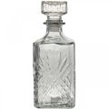 Floristik24 Carafe en verre, bouteille en verre avec bouchon, carafe en verre H24cm