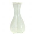 Floristik24 Vase en verre paysan argent blanc H11cm 6pcs
