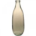 Floristik24 Vase en verre marron grand vase de sol ou décoration de table en verre Ø15cm H40cm