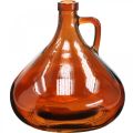 Floristik24 Vase en verre aspect vintage verre décoration marron Ø17cm H18cm
